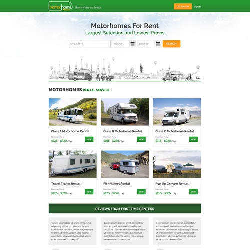 Web page design contest entry by racob