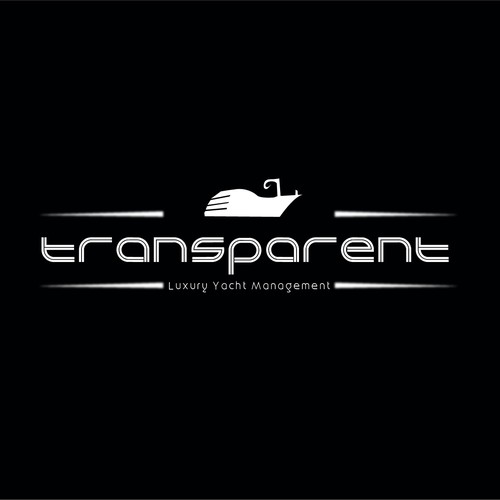 logo for TRANSPARENT Luxury Yacht Management Design by Sugit_ramteke