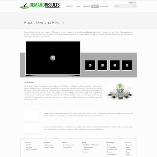 website design for DemandResults Ontwerp door iva