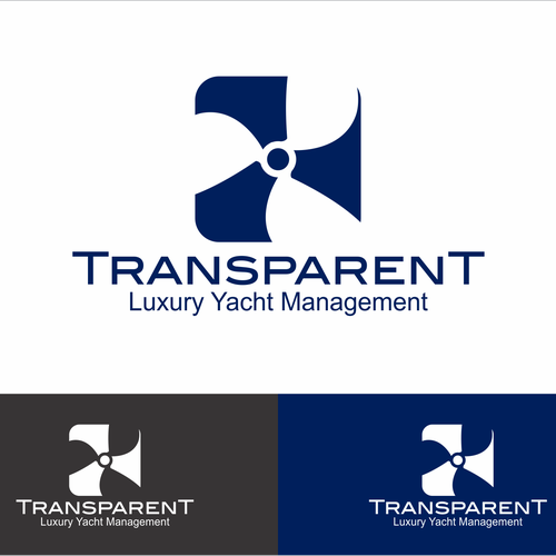 logo for TRANSPARENT Luxury Yacht Management Design by SieG