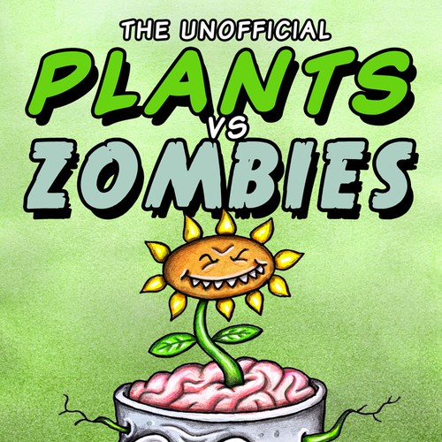Kindle ebook Cover: Plants vs Zombies Strategy Guide Book Design by Vladanland