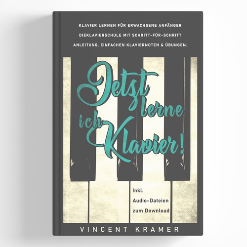 Design a book cover for a piano school for adults! Design by AnnyM