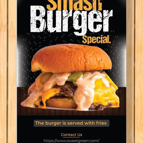 Smash Burger Marketing Materials Design by Noorvect