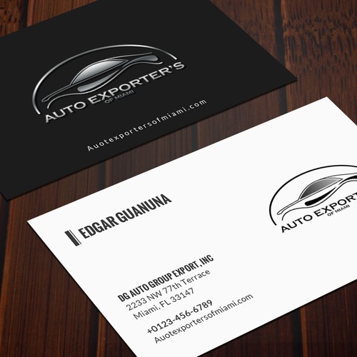 Personalised Business Cards Car Salesman ThemeCar Design for Auto Sales 
