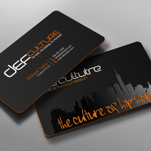 Hip Hop Business Card Design by chandrayaan.creative