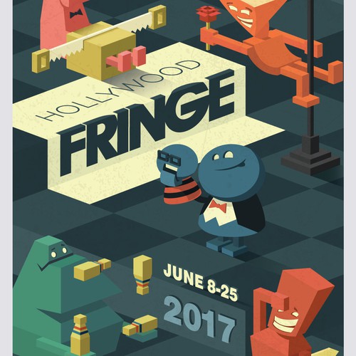 Guide Cover for the 2017 Hollywood Fringe Festival Design by Goran...