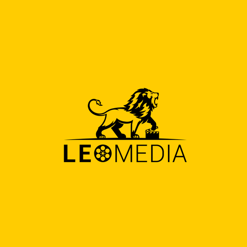 Logo for "LEO MEDIA", a media designer company, working mostly, but not only, as (live) cameraman Design by shyne33