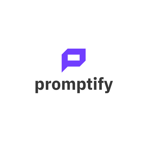 Modern, Simple and Sleek Logo for Promptify.com Design by GIRMEN