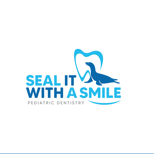 Modern and fun seal logo & branding package for new pediatric dentist! Diseño de Mumung