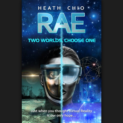 First of three Science Fiction novel series about Virtual Reality and the unlivable Real World. Design by Paconi