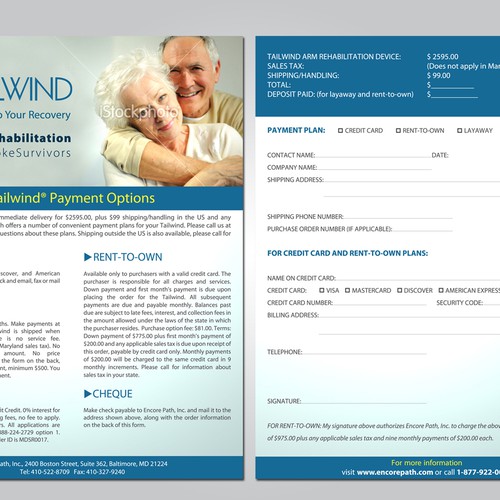 Design 2-page brochure for start-up medical device company Ontwerp door abner