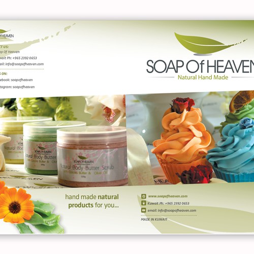 soap of heaven need your creativity to make brochure Design by bmp design