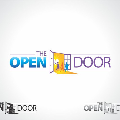 open door logo design