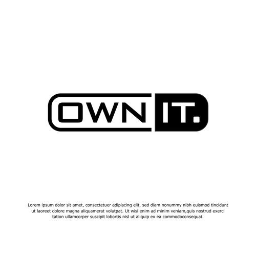 Edgy logo design for OWN IT Design by B|R|E|A|K™