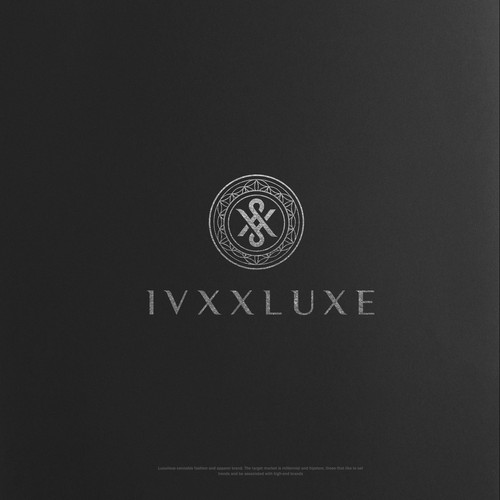 luxury l v logo design