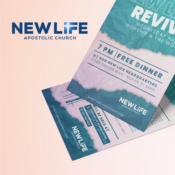 Design by Prana.id titled "New Life Revive Postcard"