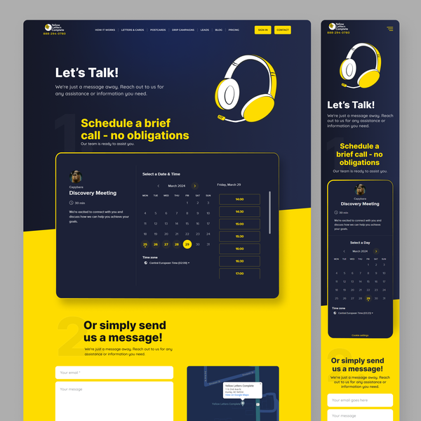 Engaging Contact Page Design