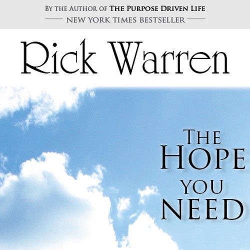 Design Rick Warren's New Book Cover Design por dimsum design