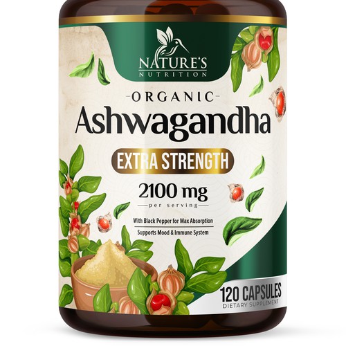 Ashwagandha Design Needed for Nature's Nutrition Design by UnderTheSea™