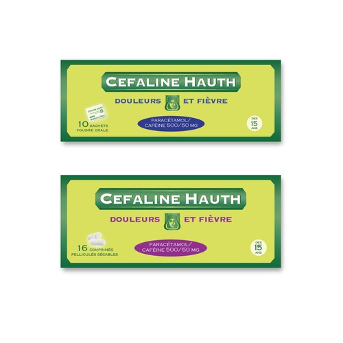 Creer Un Nouveau Packaging Impactant Pour Un Medicament Historique Cefaline Product Packaging Contest 99designs