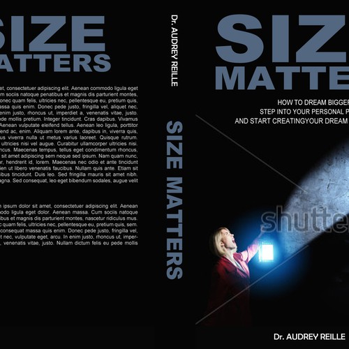 Design an Inspiring Book Cover for "Size Matters" on Dreaming Big! Design by VaMeDe