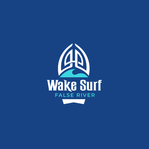 Edgy/sophisticated wake surf logo for a female/male group of wake surfers that embody a luxury life. Nothing predictable Design by oopz