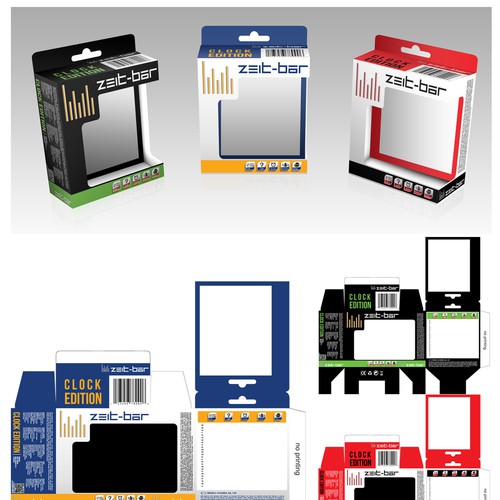 "Zeitreise für Wecker u. Wanduhrenverpackung (Time Travel for alarm clocks and wallclocks)" ganador Packaging y Envases por Shisiouk