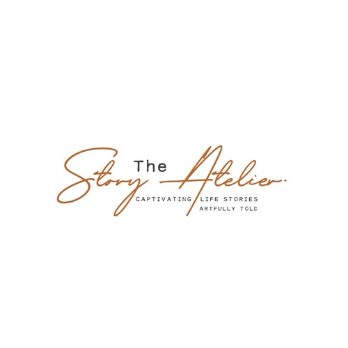 A logo that combines Old & New for a luxury unique writer's atelier Design by Julie Estelle