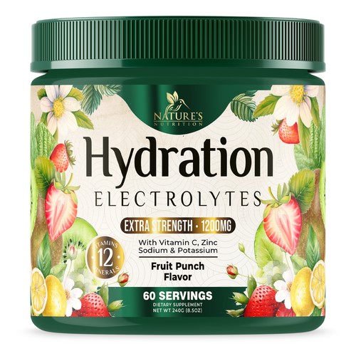 Hydration Electrolytes Design Needed for Nature's Nutrition Design by UnderTheSea™