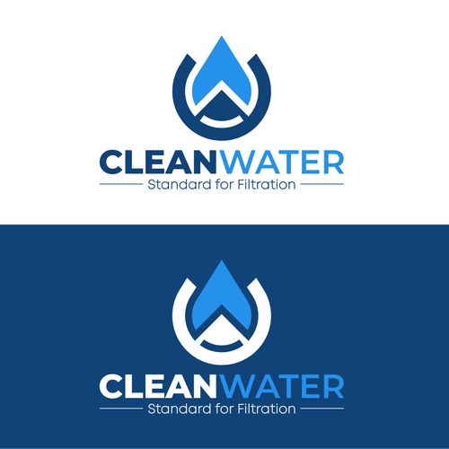 Simple Clean Logo for Water Filtration Company Design by putriyono