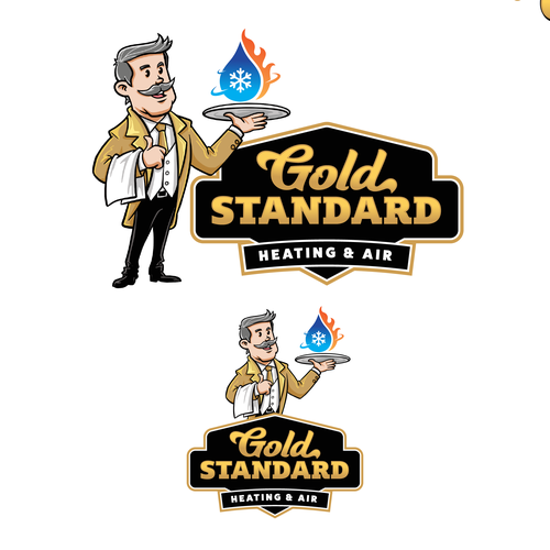 Powerful and Charming Character logo for an Heating and Air Company Design by jagokandank