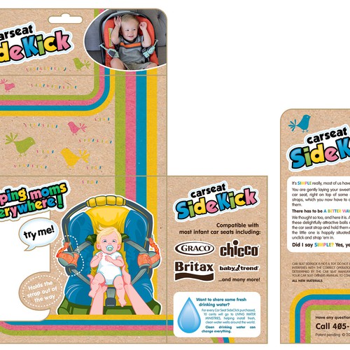 *GUARANTEED PRIZE* UNIQUE PACKAGING DESIGN FOR A CAR SEAT ACCESSORY