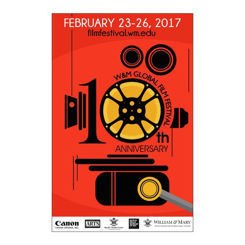Film Festival Anniversary Poster - Open to All Styles Design by kostis Pavlou