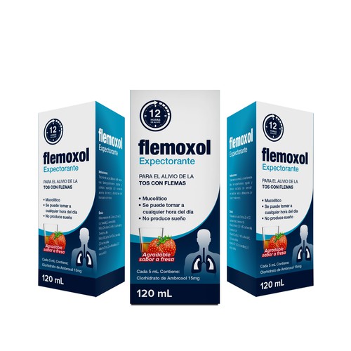 Llamativo empaque para FLEMOXOL Design by creationMB