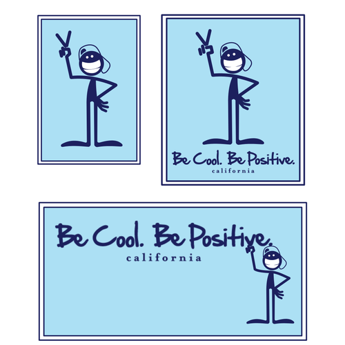 Be Cool. Be Positive. | California Headwear デザイン by DemiStudio