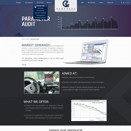 Parallax Website Design Wanted for Ekspresa Diseño de DezignLAB