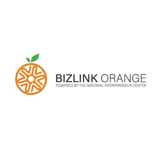 BizLink Orange Logo Design by mow.logo