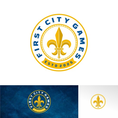 Historical themed logo for tabletop game store. Design by SacredSupply