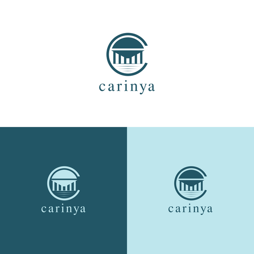 A logo for Carinya Apartments Design by J Co