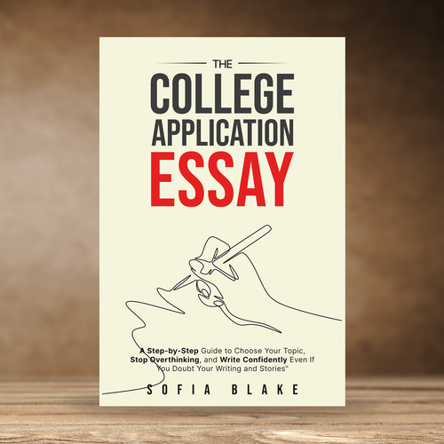 Sharp, fun, upbeat design for a book cover on writing for college applicants Design by praveen007