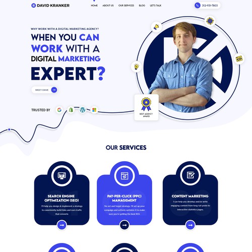 Digital Marketing Site Redesign Design by Modernize Digitals