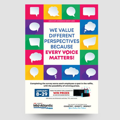 Acme Survey Need 100% Participation Design by _Blue_