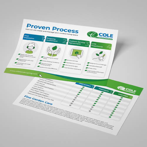 Cole Landscaping Inc. - Our Proven Process デザイン by OlgaAT