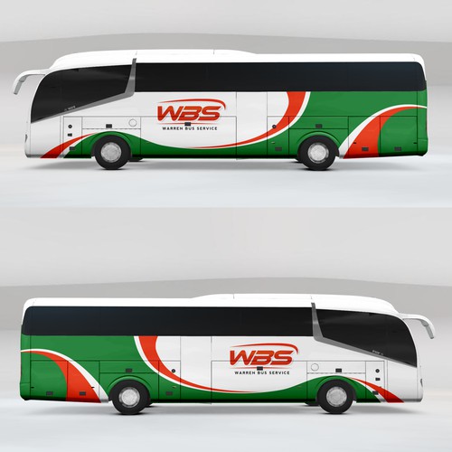 Charter Bus Graphics Incorporating Company Logo Competition Design réalisé par ssrihayak