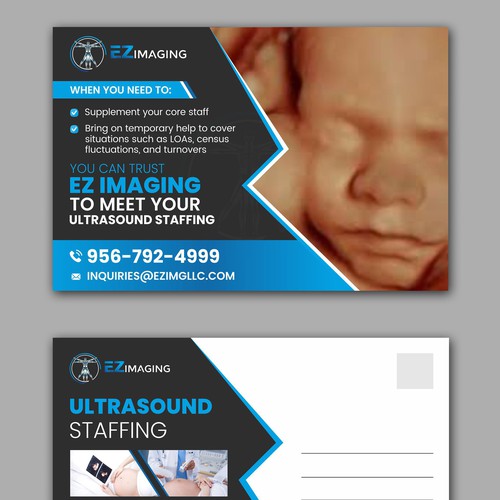 ULTRASOUND STAFFING CARD/FLYER Design by DezinDragonz