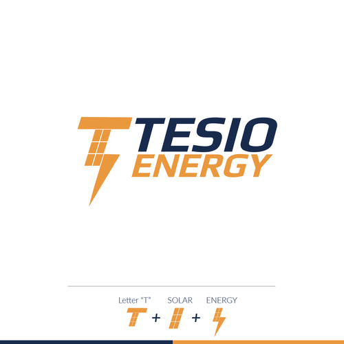 Start up logo for a new Solar Energy company Design by Design Republik