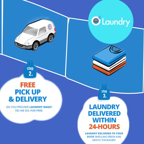 Banner for Laundry Pickup & Delivery Service Banner ad contest