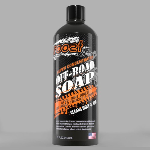 Off-Road Vehicle cleaning products label Design by Aalamvision