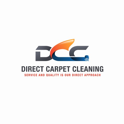 Edgy Carpet Cleaning Logo Design por Intune Design