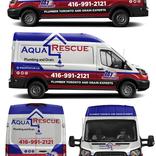 Aquarescue Van Wrap Design by Kiky Rizki